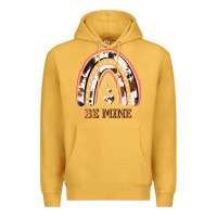 Mustard Valentines Day Rainbow, Valentines Day Rainbow Cowhide, Premium Hoodie - Bettercallsaul