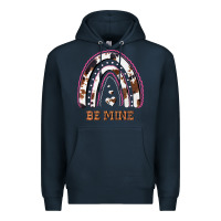 Navy Valentines Day Rainbow, Valentines Day Rainbow Cowhide, Premium Hoodie - Bettercallsaul