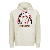 Oatmeal Heather Valentines Day Rainbow, Valentines Day Rainbow Cowhide, Premium Hoodie - Bettercallsaul