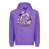 Purple Valentines Day Rainbow, Valentines Day Rainbow Cowhide, Premium Hoodie - Bettercallsaul