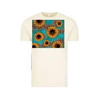 Vintage Arctic sunflower turquoise glitter Vintage Tee - JahusDesignShop