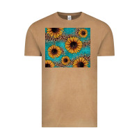 Vintage Camel sunflower turquoise glitter Vintage Tee - JahusDesignShop