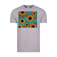 Sunflower Turquoise Glitter Vintage Tee | Teevron