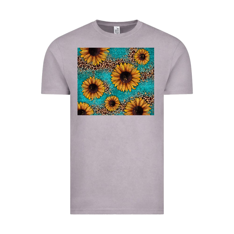 Sunflower Turquoise Glitter Vintage Tee by JahusDesignShop | Teevron