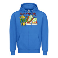 True Royal stepping into juneteenth Zipper Hoodie - MaliasSmallBusiness