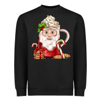 Black santa coffee Heavyweight Sweatshirt - JahusDesignShop