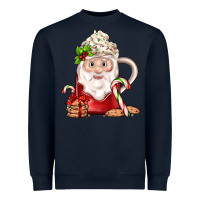 Navy santa coffee Heavyweight Sweatshirt - JahusDesignShop