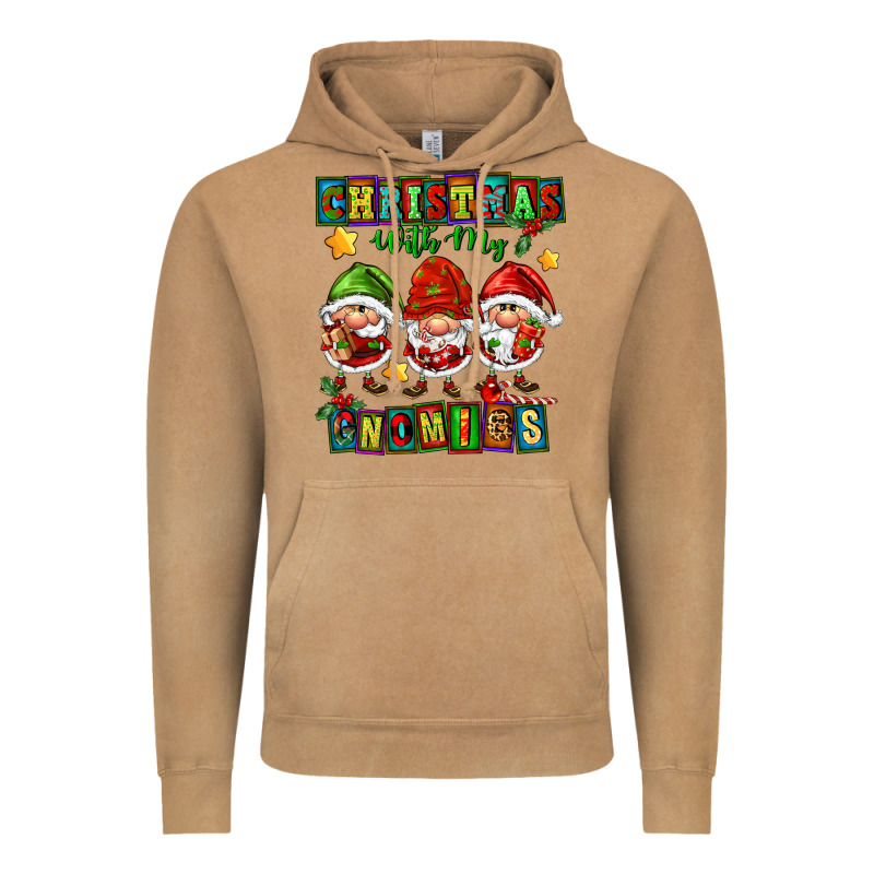 Christmas With My Gnomies Vintage Hoodie by FaDigitalArtStudio | Teevron