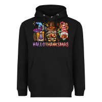 Black hallothanksmas gnomies bbs Heavyweight Hoodie - BundleAndBundleShop
