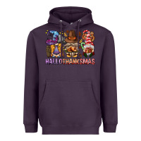 Plum hallothanksmas gnomies bbs Heavyweight Hoodie - BundleAndBundleShop