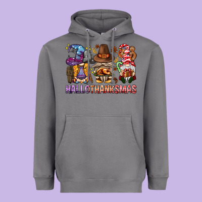 Hallothanksmas Gnomies Bbs Heavyweight Hoodie Designed By Bundleandbundleshop