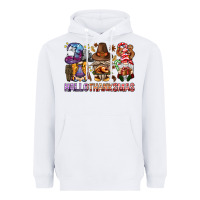 White hallothanksmas gnomies bbs Heavyweight Hoodie - BundleAndBundleShop