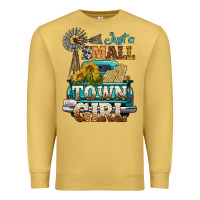 Antique Gold Just A Small Town Girl Windmill Premium Sweatshirt - BundleAndBundleShop