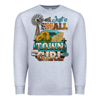 Heather Grey Just A Small Town Girl Windmill Premium Sweatshirt - BundleAndBundleShop