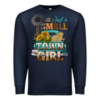 Navy Just A Small Town Girl Windmill Premium Sweatshirt - BundleAndBundleShop