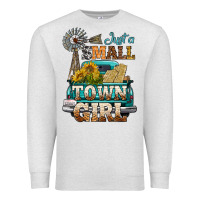 Oatmeal Heather Just A Small Town Girl Windmill Premium Sweatshirt - BundleAndBundleShop