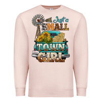 Pale Pink Just A Small Town Girl Windmill Premium Sweatshirt - BundleAndBundleShop