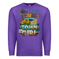 Purple Just A Small Town Girl Windmill Premium Sweatshirt - BundleAndBundleShop