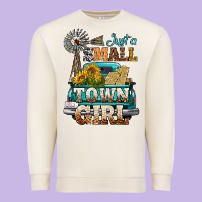 Just A Small Town Girl Windmill Premium Sweatshirt Designed By Bundleandbundleshop