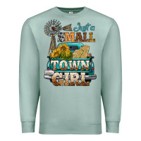 Seafoam Just A Small Town Girl Windmill Premium Sweatshirt - BundleAndBundleShop