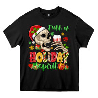 Black full of holiday spirit Heavy Core Tee - MaliasSmallBusiness