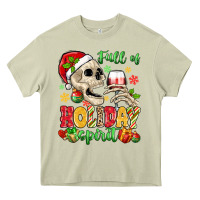 Mossy full of holiday spirit Heavy Core Tee - MaliasSmallBusiness