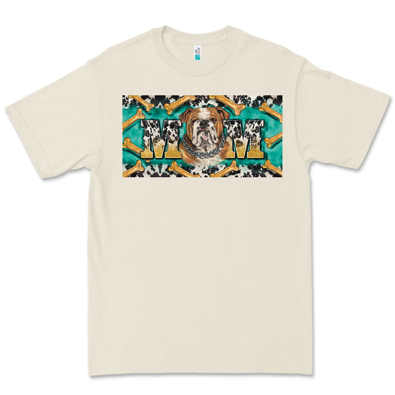 English Bulldog Mom  License Plate Template Premium Tee by BarkalooDesign | Teevron