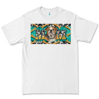 White english bulldog mom  license plate template Premium Tee - BarkalooDesign