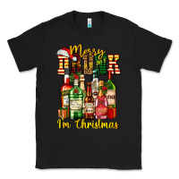 Black merry drunk im christmas Classic Tee - AdoDesignShop