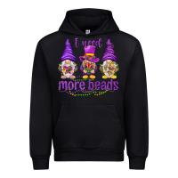 Black I need more beads with gnomies Urban Hoodie - HowdyJamesFarm