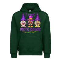 Forest Green I need more beads with gnomies Urban Hoodie - HowdyJamesFarm