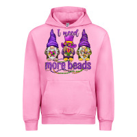 Fuchsia Pink I need more beads with gnomies Urban Hoodie - HowdyJamesFarm