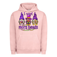 Pigment Salmon I need more beads with gnomies Urban Hoodie - HowdyJamesFarm