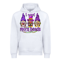 White I need more beads with gnomies Urban Hoodie - HowdyJamesFarm