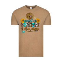 Vintage Coffee raised on country and sunshine Vintage Tee - AdoDesignShop