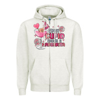 Oatmeal Heather even cupid needs a margarita Zipper Hoodie - MaliasSmallBusiness