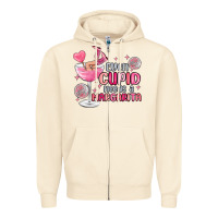 Sandshell even cupid needs a margarita Zipper Hoodie - MaliasSmallBusiness