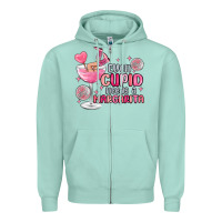 Seafoam even cupid needs a margarita Zipper Hoodie - MaliasSmallBusiness