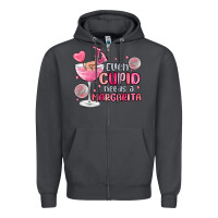 Smoke even cupid needs a margarita Zipper Hoodie - MaliasSmallBusiness