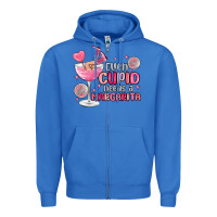 True Royal even cupid needs a margarita Zipper Hoodie - MaliasSmallBusiness