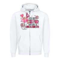 White even cupid needs a margarita Zipper Hoodie - MaliasSmallBusiness