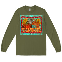 Army Green pumpkin sunflower tumbler Long Sleeve Tee - AdoDesignShop