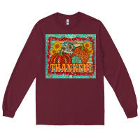 Burgundy pumpkin sunflower tumbler Long Sleeve Tee - AdoDesignShop