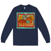 Navy pumpkin sunflower tumbler Long Sleeve Tee - AdoDesignShop