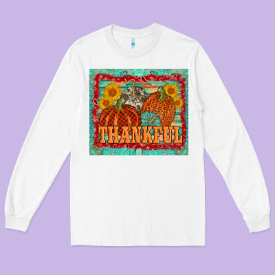 Pumpkin Sunflower Tumbler Long Sleeve Tee Designed By Adodesignshop
