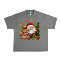 Tornado santa and reindeer Urban Heavy Tee - AdoDesignShop
