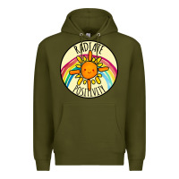 Army Green Radiate Positivity Premium Hoodie - Bettercallsaul