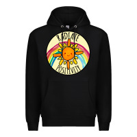 Black Radiate Positivity Premium Hoodie - Bettercallsaul