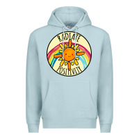 Blue Mist Radiate Positivity Premium Hoodie - Bettercallsaul