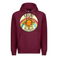 Burgundy Radiate Positivity Premium Hoodie - Bettercallsaul
